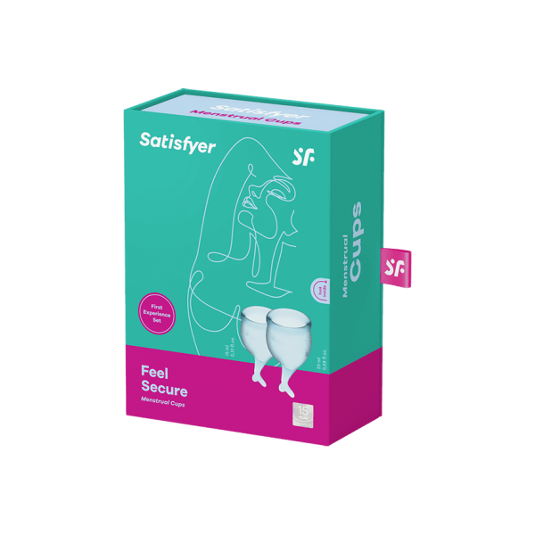 Satisfyer — Менструальные чаши SATISFYER FEEL SECURE MENSTRUAL CUP LIGHT BLUE (T360902)