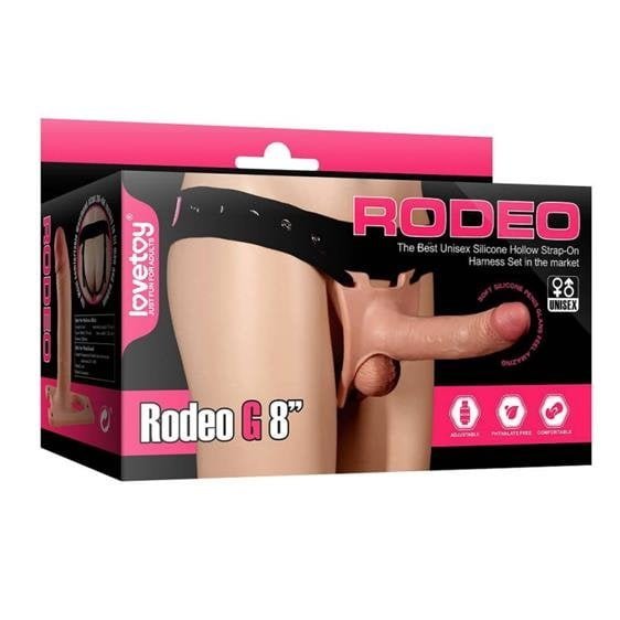 Страпон – Rodeo G 8” Flesh(LVTOY301)