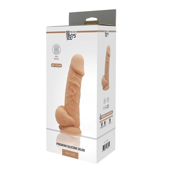 Dream toys – Фалоімітатор Термоактивний REAL LOVE 8.5, Flash (DT21559)
