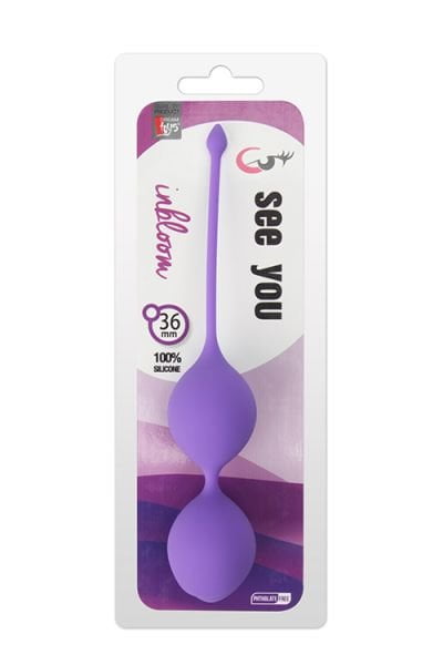 (DT21229) Вагінальні кульки SEE YOU IN BLOOM DUO BALLS 36MM