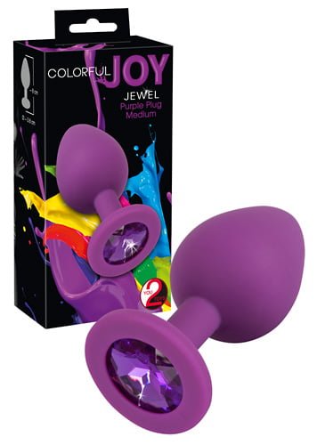 Анальна пробка – Colorful Joy Jewel Purple Plug Medium(517160)