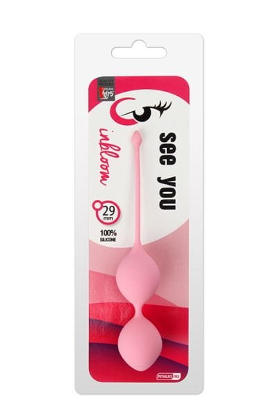 (DT21231) Вагінальні кульки SEE YOU IN BLOOM DUO BALLS 29MM