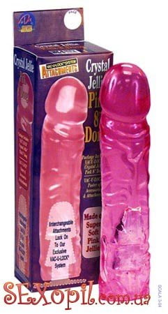 (DEL1445) Насадка – фалоімітатор Pink Jelly Dong