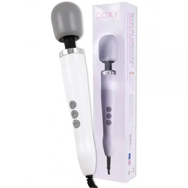 Вібромасажер-мікрофон DOXY Wand Massager, White(DT53003)