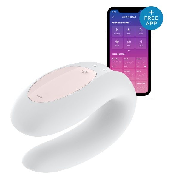 Satisfyer – Вібромасажер для пар SATISFYER DOUBLE JOY WHITE (T360117)