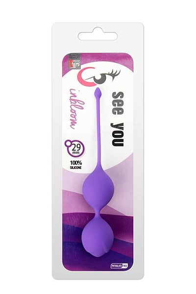 (DT21232) Вагінальні кульки SEE YOU IN BLOOM DUO BALLS 29MM