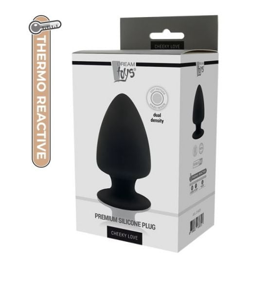 (DT21603) Анальная пробка PREMIUM SILICONE PLUG L BLACK
