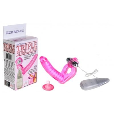 (DEL3162/d679) Анальный стимулятор Triple Stimulator
