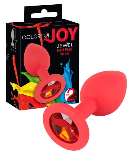 Анальная пробка — Colorful Joy Jewel Red Plug Small(517127)