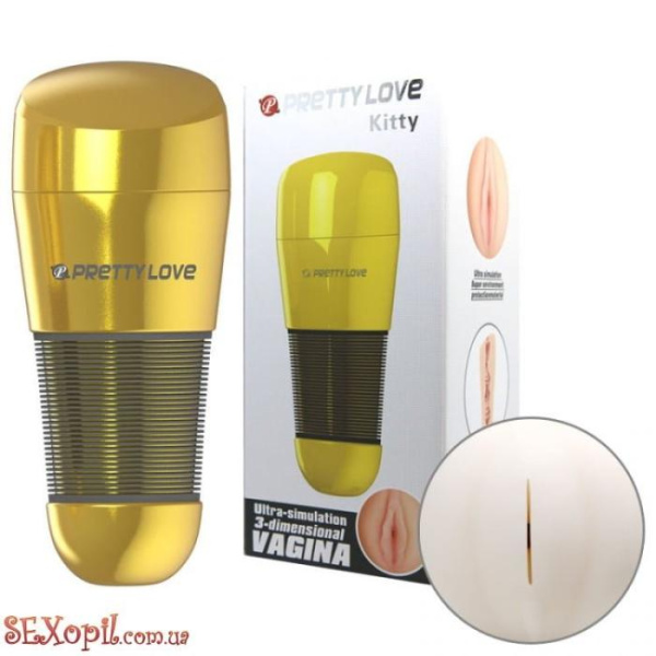 (BM0199) Мастурбатор анус Pretty Love Kitty Anus Masturbator Flesh Gold