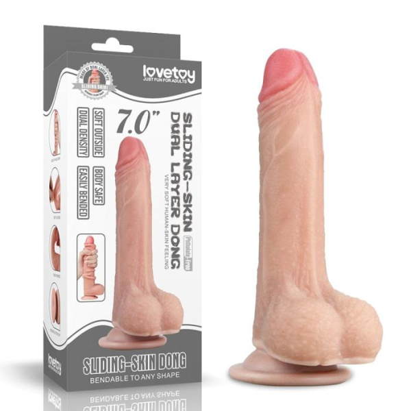 Фалоімітатор – Sliding Skin Dong 7(LVTOY289)
