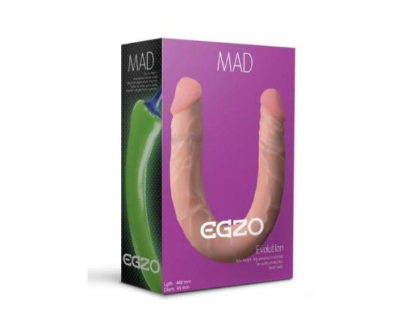 Двосторонній фалоімітатор “FLEX&FIX” EGZO Ciberskin (282028)