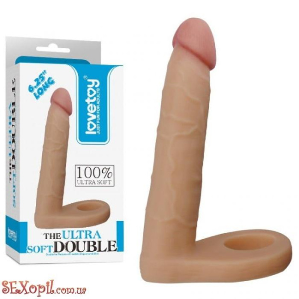 (LVTOY102) Анальний пеніс-насадка LoveToy Ultra Soft Double