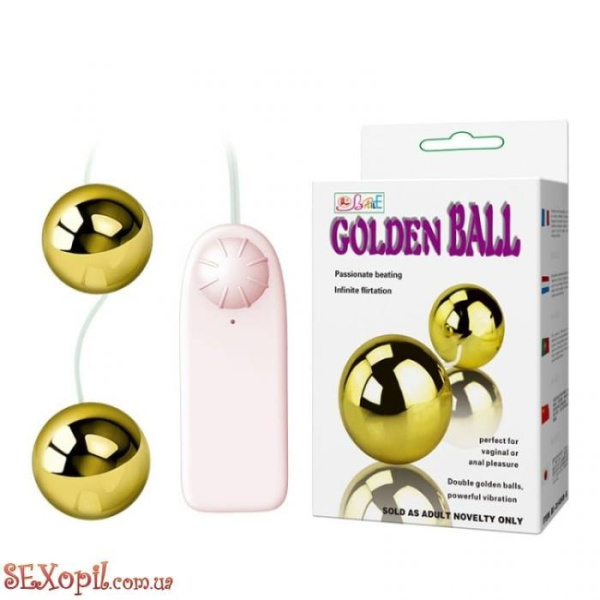 (BI0310) Віброяйце Golden Balls Two Vibrators