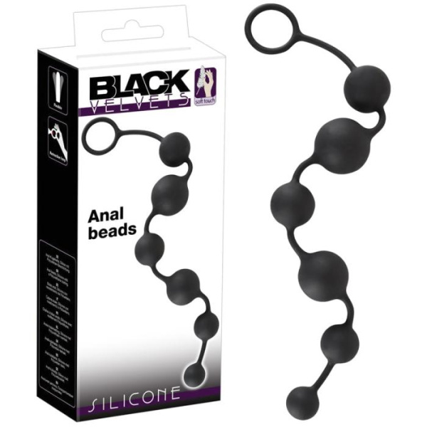 Анальні кульки – Black Velvets Anal Beads(519200)