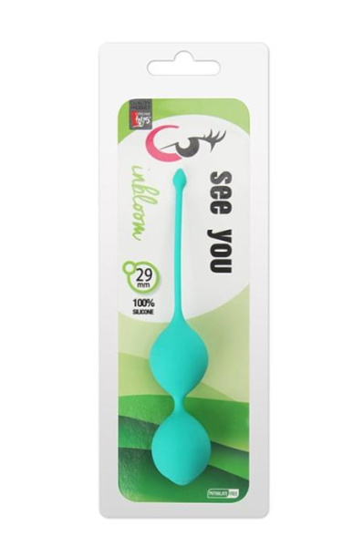 (DT21233) Вагінальні кульки SEE YOU IN BLOOM DUO BALLS 29MM