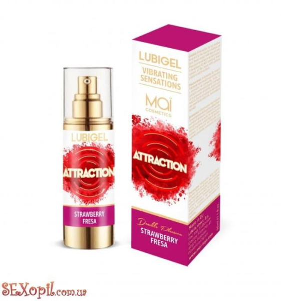 (SO2414) Жидкий вибратор MAI Lubigel Strawberry 30 мл