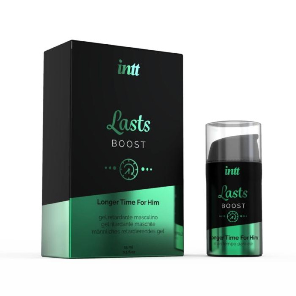Пролонгатор для чоловіків Intt Lasts (15 мл) з екстрактом гвоздики та м’яти (SO2933)