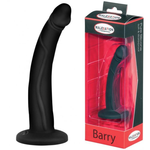 Фалоімітатор без мошонки – MALESATION Barry Dildo, чорний(9912)