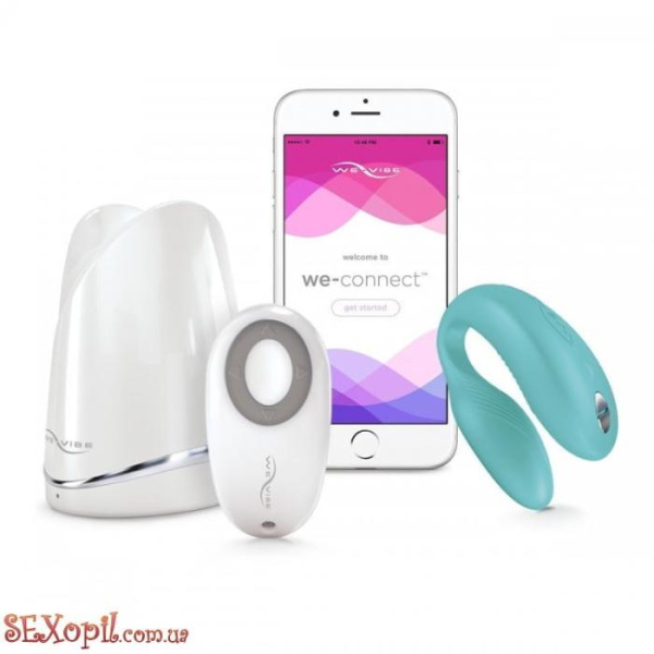(SNSYSG5) Вібратор для пар We-Vibe Sync – бірюзовий