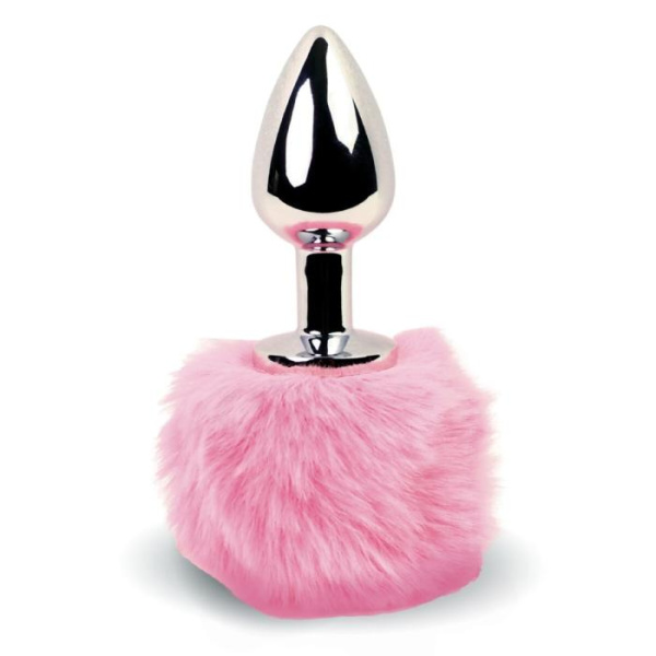 Анальна пробка FeelzToys – Bunny Tails Butt Plug Pink (SO5061)