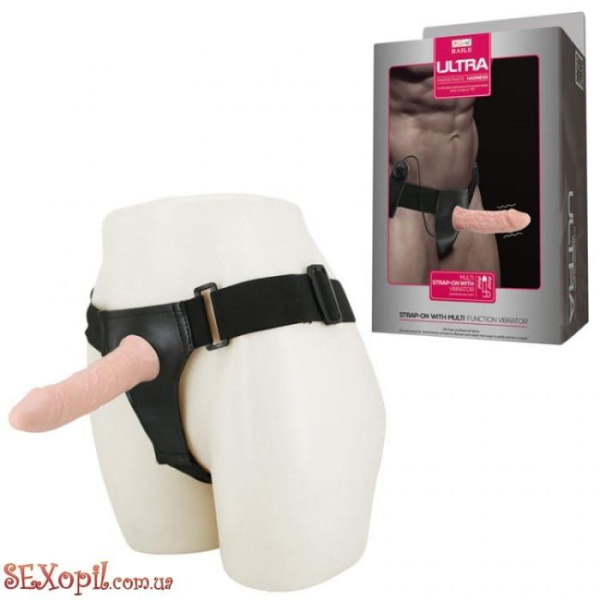 (BW0468) Страпон Vibrating Strap On – Flesh