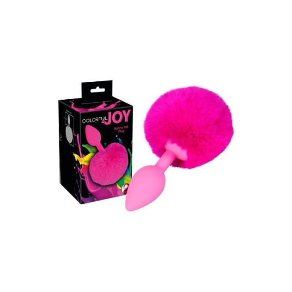 Анальная пробка с хвостом Colorful Joy Bunny Tail Plug(518212)