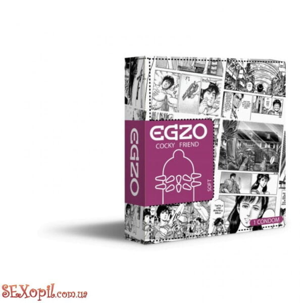 (30002) Презерватив EGZO Cocky Friend Violet Soft