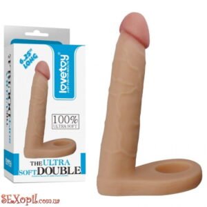 (LVTOY102) Анальный пенис-насадка LoveToy Ultra Soft Double