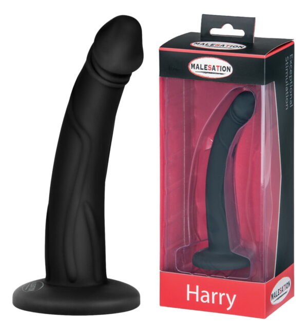Фалоімітатор без мошонки - MALESATION Barry Dildo, чорний (9916)