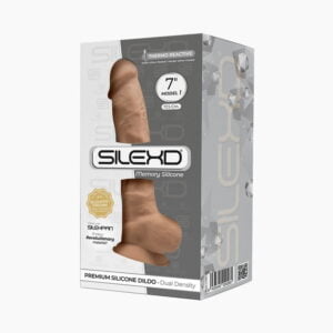 Фалоімітатор SilexD Johnny Caramel (MODEL 1 size 7in), двошаровий, силікон+Silexpan, діаметр 3,8см(SO3835)