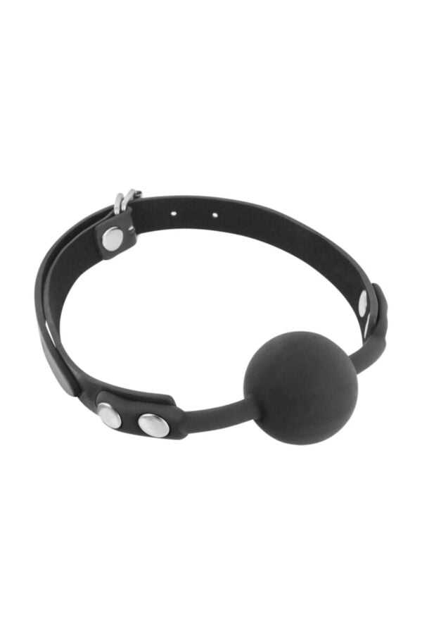 Класичний кляп із силіконовою кулькою Fetish Tentation Silicone Gag Ball Black(SO4038)